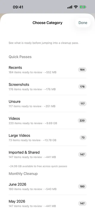 Browse photos by category